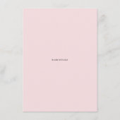 Carte de conseil et de souhaits pour Mariage Roses (Dos)