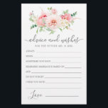 Carte de conseil et de souhaits pour Pony rose Flo<br><div class="desc">Un bel arrangement floral de pivoine rose vient compléter cette carte de Conseil et Voeux. Si vous avez besoin d'autres produits correspondants s'il vous plaît m'envoyer un message.</div>