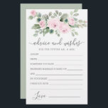 Carte de conseil et de souhaits rose Rose Floral<br><div class="desc">Une belle bordure rose rose rose rose vient compléter cette carte Conseil et Voeux. Si vous avez besoin d'autres produits correspondants s'il vous plaît m'envoyer un message.</div>