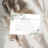 Carte de conseil Eucalyptus Gold Fête des mariées