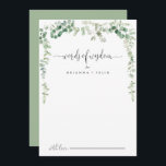 Carte de conseil Eucalyptus Mariage Mots de sagess<br><div class="desc">Cette carte de conseil de sagesse à l'eucalyptus mariage est parfaite pour un mariage moderne. Le design se compose d'aquarelles dessinées à la main par d'élégantes branches d'eucalyptus botaniques et de feuilles, décorant des cadres géométriques. Ces cartes sont parfaites pour un mariage, une douche nuptiale, un baby shower, une fête...</div>