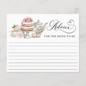 Carte de conseil Fête des mariées - Thé de fête (Devant)
