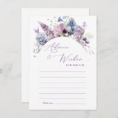 Carte de conseil florale Purple + Lavender (Devant / Derrière)