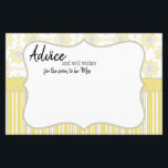 Carte de conseil géométrique jaune et gris<br><div class="desc">Célébrez avec notre collection d'abeilles au miel dans des jaunes doux et gris amusants. Les articles correspondants pour compléter votre collection d'événements sont disponibles dans notre boutique Zazzle!</div>