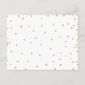 Carte de conseil Hiver Blanc Floral Pins Arbres (Dos)