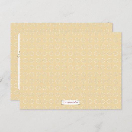 Carte de conseil maman baby shower Lion neutre (Devant / Derrière)