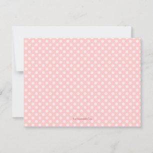 Carte de conseil maman baby shower Pink Polka Dot