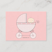 Carte de conseil maman transport Baby shower | Ros (Dos)
