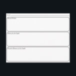 Carte de conseil mariage<br><div class="desc">Cette Guest Card est une excellente façon pour votre invité de vous donner des conseils,  de vous raconter leur mémoire préférée et de jouer un petit jeu de devinettes au dos avec les aventures qui peuvent venir votre chemin.</div>