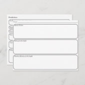 Carte de conseil mariage (Devant / Derrière)