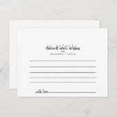 Carte de conseil mariage (Devant / Derrière)