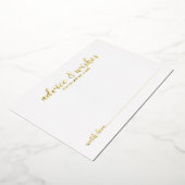 Carte de conseil Mariage Classy Elegant Gold Foil (Rotation)