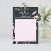 Carte de conseil Mariage couleur couleur rose mari (Debout devant)
