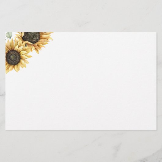 Carte de conseil Mariage de fleurs de tournesol Eu (Dos)