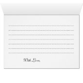 Carte de conseil Mariage de mariée et de chambre G (Intérieur Horizontal (Bas))