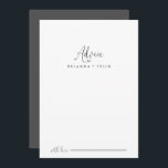 Carte de conseil Mariage de script fantaisie Calli<br><div class="desc">Cette carte de conseil mariage de script fantaisie de calligraphie est parfaite pour un mariage moderne. Le design sobre et élégant présente une typographie de script classique et sophistiquée en noir et blanc. Ces cartes sont parfaites pour un mariage, une douche nuptiale, un baby shower, une fête de remise de...</div>