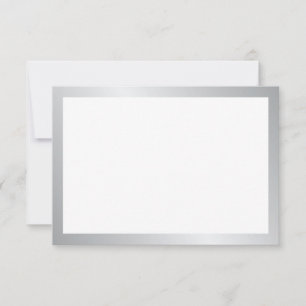 Carte de conseil Mariage en argent vierge