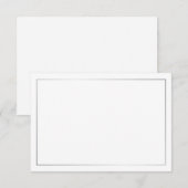 Carte de conseil Mariage en argent vierge (Devant / Derrière)