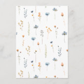 Carte de conseil Mariage floral gras (Dos)