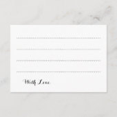 Carte de conseil mariage Gold Foil Stars Look Conf (Dos)