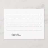 Carte de conseil mariage Gold Hollywood Glam (Dos)