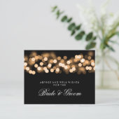 Carte de conseil mariage Gold Hollywood Glam (Debout devant)
