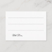 Carte de conseil mariage Gold Hollywood Glam (Dos)