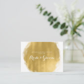 Carte de conseil mariage Gold Peinture Look (Debout devant)