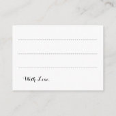 Carte de conseil mariage Gold Peinture Look (Dos)