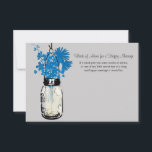 Carte de conseil mariage - Mason Jar<br><div class="desc">Donnez à chacun de vos invités cette carte de conseil Mariage afin qu'ils puissent écrire n'importe quel pourboire pour un mariage heureux. Vous adorerez les lire au fil des ans. Parfait pour un mariage de style champêtre ou peut-être que vous aimez juste Mason Jars! Vieux Mason Jar vintage accroché à...</div>