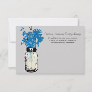 Carte de conseil mariage - Mason Jar