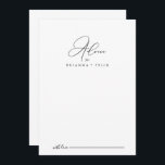 Carte de conseil Mariage minimaliste chic classiqu<br><div class="desc">Cette carte de conseil mariage chic et minimaliste classe conviendra parfaitement à un mariage rustique. Le design sobre et élégant présente une typographie de script classique et sophistiquée en noir et blanc. Ces cartes sont parfaites pour un mariage, une douche nuptiale, un baby shower, une fête de remise de diplômes...</div>