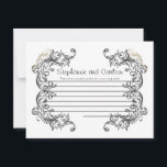 Carte de conseil Mariage noir/blanc Inséparables<br><div class="desc">Ces adorables Cartes de Conseils Écrits sont un complément parfait à tout Mariage. Il vous suffit de remettre ces cartes à vos invités, ainsi que des stylos Sharpie à pointe fine. Vos invités peuvent alors noter tous les conseils qu'ils ont pour la nouvelle mariée et mariée. Ils sont imprimés à...</div>
