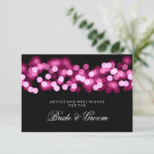 Carte de conseil mariage Pink Hollywood Glam (Debout devant)