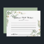 Carte de conseil Mariage Tropical Gold Green Folii<br><div class="desc">Cette carte de conseil mariage de feuillage vert or tropical est parfaite pour un mariage moderne. Le design est magnifiquement peint à la main avec de l'or tropical d'été et du feuillage vert illustrés. Ces cartes sont parfaites pour un mariage, une douche nuptiale, un baby shower, une fête de remise...</div>