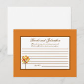 Carte de conseil moderne arbre d'automne automne a (Devant / Derrière)