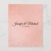 Carte de conseil moderne en marbre rose et or (Dos)