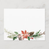 Carte de conseil moderne Floral Winter Show (Dos)