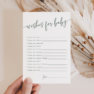 Carte de conseil moderne Sage Green Wives pour béb