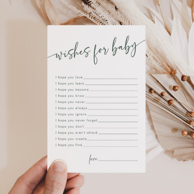 Carte de conseil moderne Sage Green Wives pour béb (Créateur téléchargé)