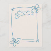 Carte de conseil pour bébé avec cadre de mâchoire (Devant)