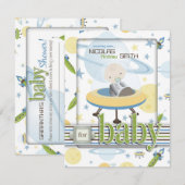 Carte de conseil pour bébé espace 2 (Devant / Derrière)