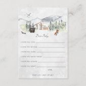 Carte de conseil pour bébés | Forêt de bois (Devant)