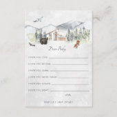 Carte de conseil pour bébés | Forêt de bois (Devant)