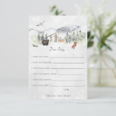 Carte de conseil pour bébés | Forêt de bois (Debout devant)