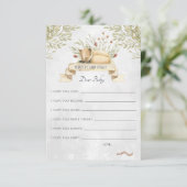 Carte de conseil pour bébés | Renard des bois (Debout devant)