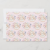 Carte de conseil pour la fête du thé rose (Dos)