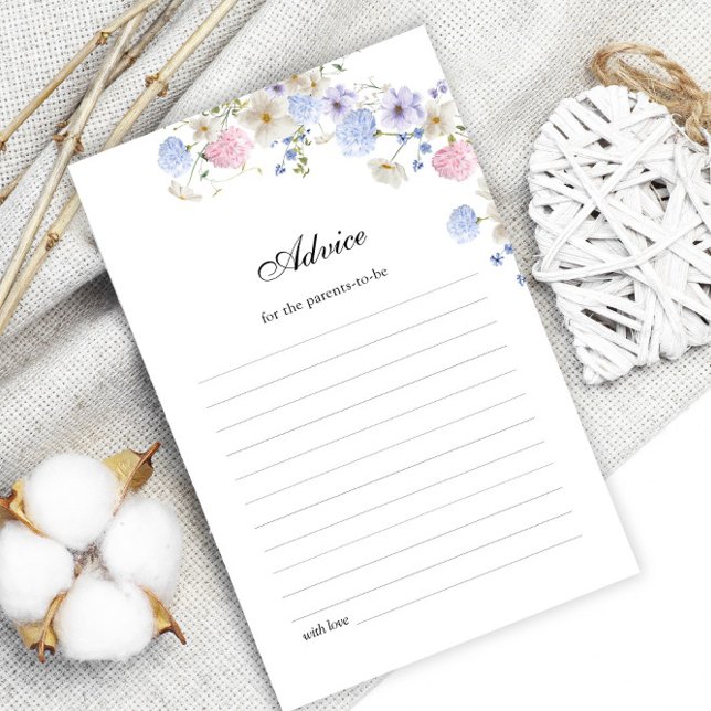 Carte de conseil pour la révélation de genre rose  (Créateur téléchargé)