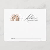 Carte de conseil pour le Baby shower Arc-en-Ciel d (Devant)