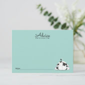 Carte de conseil pour le Baby shower de petite vac (Debout devant)